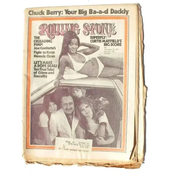 Vtg Nov 23, 1972 Rolling Stones No. 122 Magazine Newspaper - The Crusading Pimp - Picture 1 of 3
